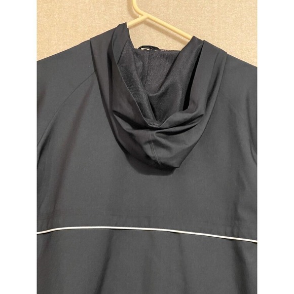 Reebok Jacket Men's Medium Black Hooded Zipper Pockets - Picture 9 of 11